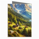 Forest Landscape Nature Trees Greeting Card Right