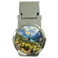 Forest Landscape Nature Trees Money Clip Watches