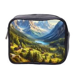 Forest Landscape Nature Trees Mini Toiletries Bag (two Sides)