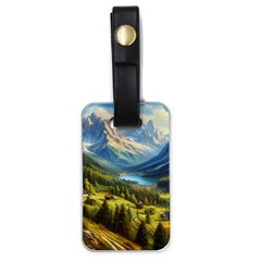 Forest Landscape Nature Trees Luggage Tag (one Side)