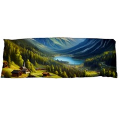 Forest Landscape Nature Trees One Side Body Pillow Cases