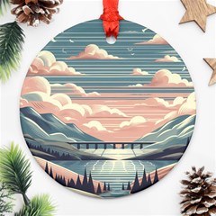 Artwork Painting Sculpture Nature Ornament (round)