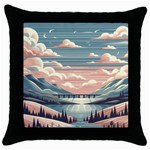 Artwork Painting Sculpture Nature Throw Pillow Case (Black) Front