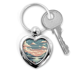 Artwork Painting Sculpture Nature Key Chain (heart) by Salmanaz77