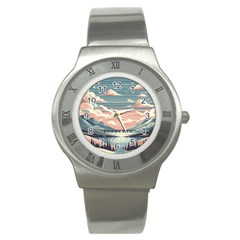 Artwork Painting Sculpture Nature Stainless Steel Watch by Salmanaz77