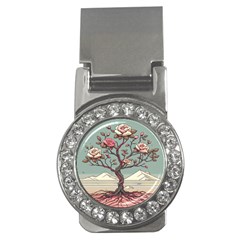 Roses Flowers Bloom Nature Blossom Money Clips (cz) 