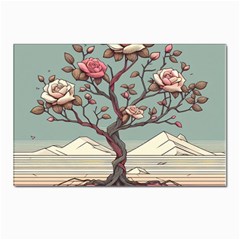 Roses Flowers Bloom Nature Blossom Postcard 4 x 6  (pkg Of 10) by Salmanaz77