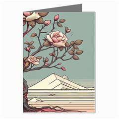 Roses Flowers Bloom Nature Blossom Greeting Card