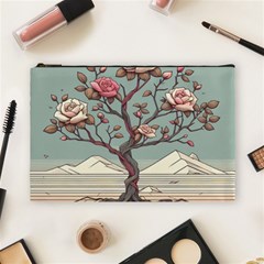 Roses Flowers Bloom Nature Blossom Cosmetic Bag (large)