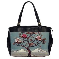 Roses Flowers Bloom Nature Blossom Oversize Office Handbag