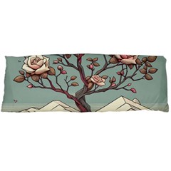 Roses Flowers Bloom Nature Blossom One Side Body Pillow Cases by Salmanaz77