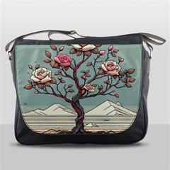 Roses Flowers Bloom Nature Blossom Messenger Bag