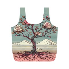 Roses Flowers Bloom Nature Blossom Full Print Recycle Bag (m)