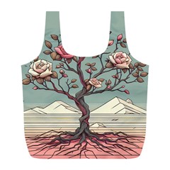 Roses Flowers Bloom Nature Blossom Full Print Recycle Bag (l) by Salmanaz77