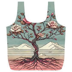 Roses Flowers Bloom Nature Blossom Full Print Recycle Bag (xl)