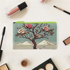 Roses Flowers Bloom Nature Blossom Cosmetic Bag (xs)