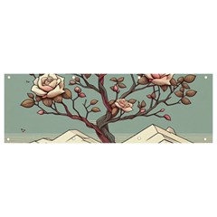 Roses Flowers Bloom Nature Blossom Banner And Sign 9  X 3 