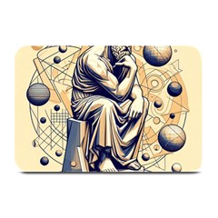 Thinker Sculpture Design Geometric Plate Mats by Salmanaz77