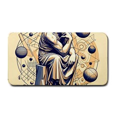 Thinker Sculpture Design Geometric Medium Bar Mat by Salmanaz77