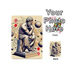 Thinker Sculpture Design Geometric Playing Cards 54 Designs (Mini) Front - Diamond6