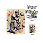 Thinker Sculpture Design Geometric Playing Cards 54 Designs (Mini) Front - Diamond7