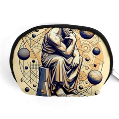 Thinker Sculpture Design Geometric Accessory Pouch (medium) by Salmanaz77