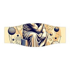 Thinker Sculpture Design Geometric Stretchable Headband