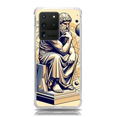 Thinker Sculpture Design Geometric Samsung Galaxy S20 Ultra 6 9 Inch Tpu Uv Case