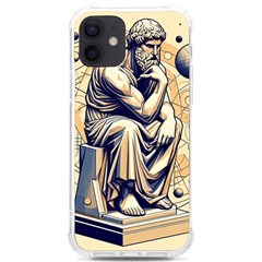 Thinker Sculpture Design Geometric Iphone 12/12 Pro Tpu Uv Print Case by Salmanaz77