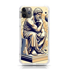 Thinker Sculpture Design Geometric Iphone 11 Pro Max 6 5 Inch Tpu Uv Print Case by Salmanaz77