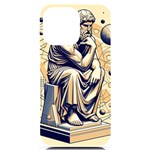 Thinker Sculpture Design Geometric iPhone 14 Pro Max Black UV Print PC Hardshell Case Front