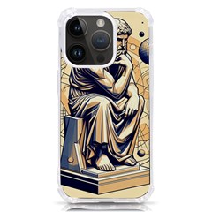 Thinker Sculpture Design Geometric Iphone 14 Pro Tpu Uv Print Case by Salmanaz77