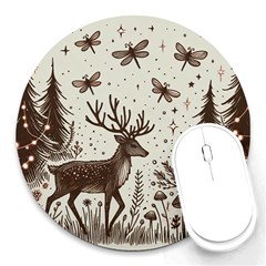 Artwork Graffiti Painting Creative Round Mousepad