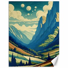 Mountains Nature Forest Landscape Canvas 12  X 16 