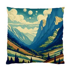 Mountains Nature Forest Landscape Standard Cushion Case (one Side)