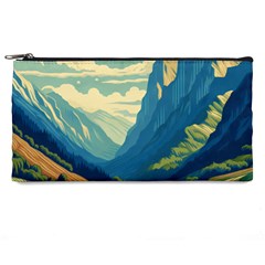 Mountains Nature Forest Landscape Pencil Cases by Salmanaz77