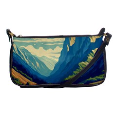 Mountains Nature Forest Landscape Shoulder Clutch Bag by Salmanaz77