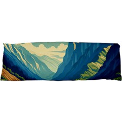 Mountains Nature Forest Landscape 21 x63  Body Pillow Case Dakimakura (two Sides) by Salmanaz77