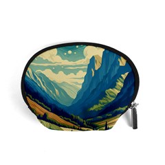 Mountains Nature Forest Landscape Accessory Pouch (small)