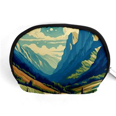 Mountains Nature Forest Landscape Accessory Pouch (medium)