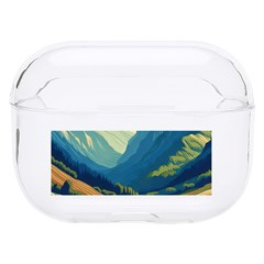 Mountains Nature Forest Landscape Hard Pc Airpods Pro Case by Salmanaz77