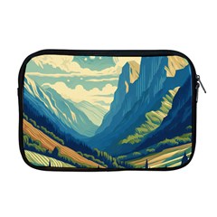 Mountains Nature Forest Landscape Apple Macbook Pro 17  Zipper Case by Salmanaz77