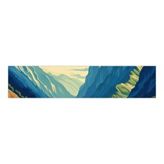 Mountains Nature Forest Landscape Velvet Scrunchie