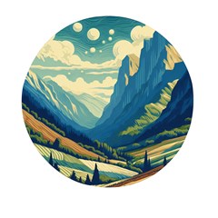 Mountains Nature Forest Landscape Mini Round Pill Box (pack Of 5) by Salmanaz77