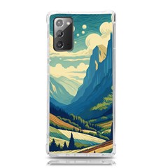 Mountains Nature Forest Landscape Samsung Galaxy Note 20 Tpu Uv Case by Salmanaz77