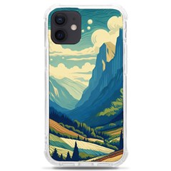 Mountains Nature Forest Landscape Iphone 12 Mini Tpu Uv Print Case	 by Salmanaz77