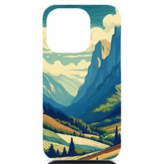 Mountains Nature Forest Landscape Iphone 14 Pro Black Uv Print Pc Hardshell Case by Salmanaz77