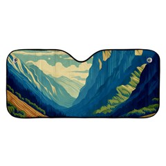 Mountains Nature Forest Landscape Car Windshield Sunshade by Salmanaz77