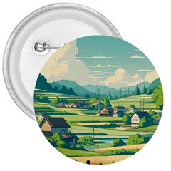 Countryside Meadow Rural Bloom 3  Buttons by Salmanaz77