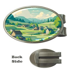 Countryside Meadow Rural Bloom Money Clips (oval) 